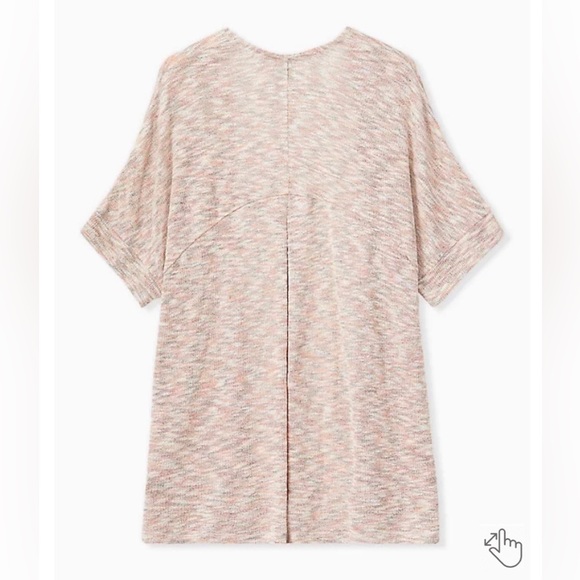 Torrid MULTI SPACE DYE HACCI & LUREX DOLMAN CARDIGAN Size 1 - Picture 6 of 6